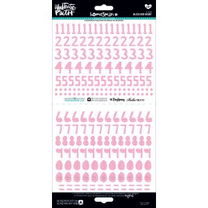 Illustrated Faith Cardstock Stickers Numbers Homespun Bless Her Heart
