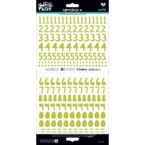 Illustrated Faith Cardstock Stickers Numbers Homespun Olive You