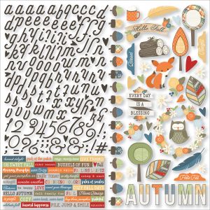 Collection Hello Fall Sticker 12 X 12