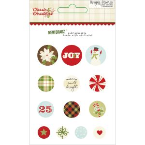 7327 Classic Christmas Brads