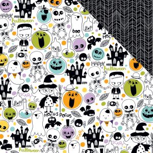 Spooktacular Collection Halloween 12 X 12 Double Sided Paper Toil and Trouble