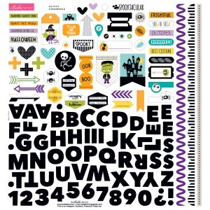 Spooktacular Collection Halloween 12 X 12 Cardstock Stickers Fundamentals