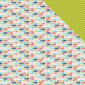 Holly Jolly Christmas Collection 12 X 12 Double Sided Paper Merry Merry