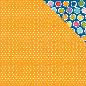Oh My Stars Collection 12 X 12 Double Sided Paper Orange Stars