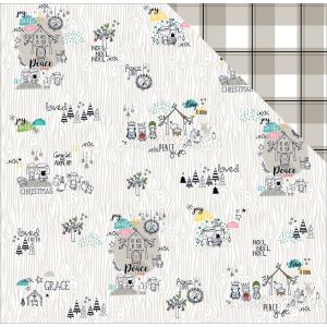 Illustrated Faith Christmas Collection 12 X 12 Double Sided Paper Away in a Manger