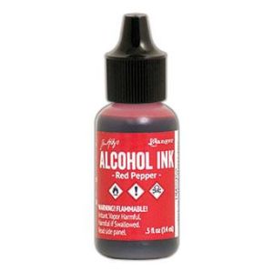 Ranger Tim Holtz Alcohol Ink .5oz Red Pepper 1 Pack of 6 Piece