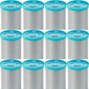 Spinrite Coats Eloflex Stretch Thread 225yd Nugrey 1 Pack of 12 Piece