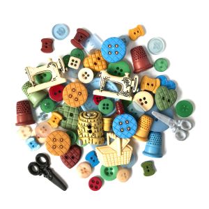 Buttons Galore Value Pack of Buttons for Crafts and Sewing Sewing 50 Buttons