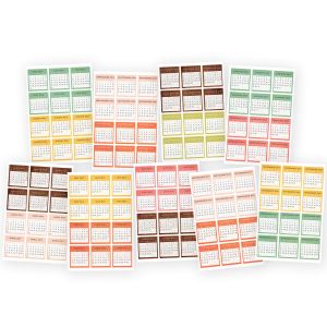 The Reset Girl Collection Cardstock Stickers Mini Monthly Calendar 2016 2017