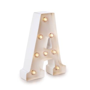 Light Up White Marquee Letters Letter A 9.875 Inches