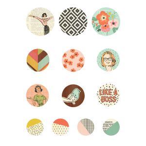 The Reset Girl Collection Decorative Brads