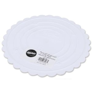Wilton Decorator Preferred Separator Plate 8 Inch Scalloped Round 1 Pack of 1 Piece