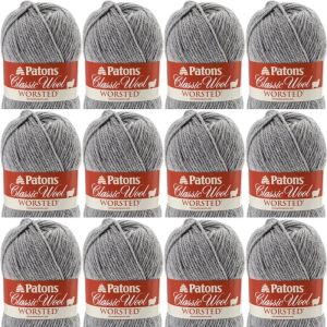 Spinrite Patons Classic Wool Yarn Grey Mix 1 Pack of 12 Skein