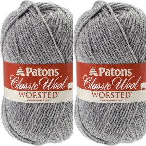 Spinrite Patons Classic Wool Yarn Grey Mix 1 Pack of 2 Skein