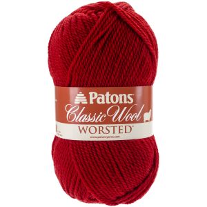 Spinrite Patons Classic Wool Yarn Bright Red 1 Pack of 10 Skein