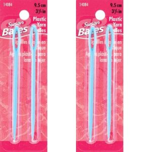 Spinrite Susan Bates Plastic Yarn Needles 3.75 inch 2 Pkg 1 Pack of 2 Skein