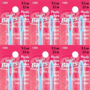 Spinrite Susan Bates Plastic Yarn Needles 3.75 inch 1 Pack of 6 Skein