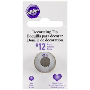 Wilton Decorating Tip For Food Decoration 12 Round 1 Pack of 2 Piece
