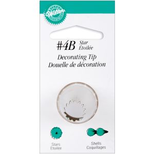 Wilton Decorating Tip For Food Decoration 4B Star 1 Pack of 3 Piece