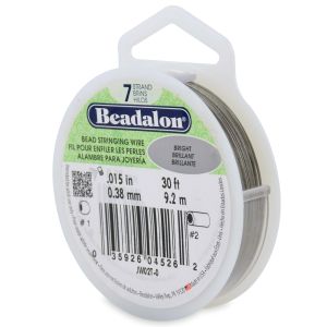 Beadalon Stringing Wire 7 Strand .015inchesX30 Bright 1Per Pkg
