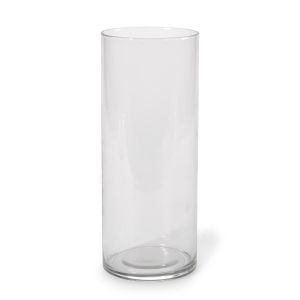 Cylinder Vase Clear Glass 4 X 10 Inches