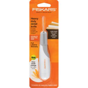 Fiskars Heavy Duty Detail Knife With 2 Heavy Duty Blade 1 Pack of 18 Piece