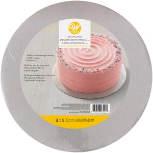 Wilton Round Silver Glitter Cake Boards 1 Pack of 1 Piece