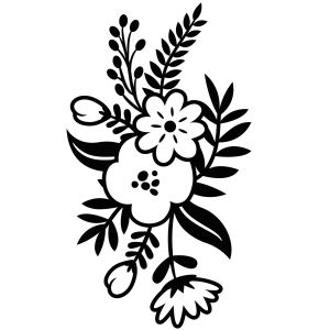 Small Floral Sprig Emboss Folder