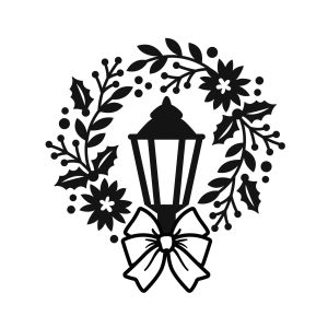 Embossing Folder Lamp And Wreath 4.25 X 5.75 Inches