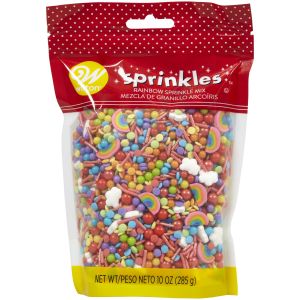 Wilton Sprinkles Mix 10oz Rainbow 1 Pack of 1 Piece
