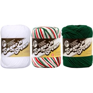 Lily Sugar N Cream Yarn Ombres Mistletoe 1 Pack of 3 Skein