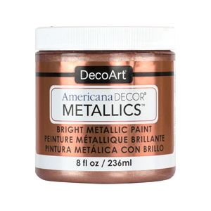 DecoArt Americana Decor Metallics 8oz Rose Gold 1 Pack of 3 Piece