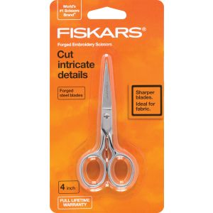 Fiskars Forged Embroidery Scissors 4 Inch 1 Pack of 6 Piece