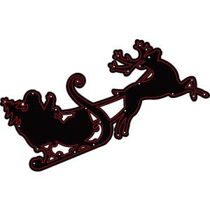 Christmas Craft Dies Santas Sleigh