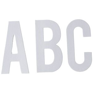 Yuletide Jumbo Alphabets White