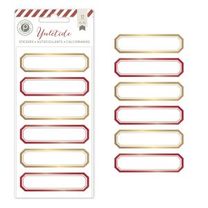Yuletide Collection Christmas Foil Stickers Labels