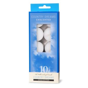 Darice Tea Lights Unscented White Silver Cup