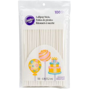 Wilton Lollipop Sticks 6 Inch 100Per Pkg