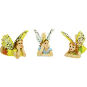 Darice Yard and Garden Minis Flying Fairy 1.25x1.5 Inch 1 Pack of 3 Piece