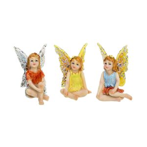 Darice Yard and Garden Minis Sitting Fairy 1.75 X 2.25 inches Assorted