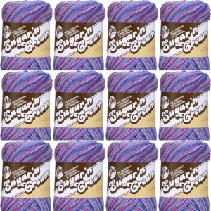 Spinrite Lily Sugar n Cream Yarn Ombres Jewels 1 Pack of 12 Skein
