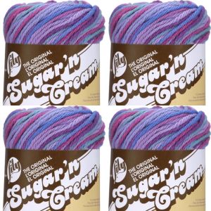 Spinrite Lily Sugar n Cream Yarn Ombres Jewels 1 Pack of 4 Skein