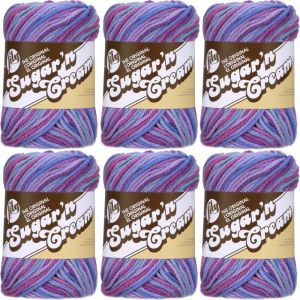 Spinrite Lily Sugar n Cream Yarn Ombres Jewels 1 Pack of 6 Skein