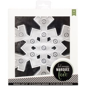 Marquee Love Collection Christmas Marquee Kit Plastic Snowflake