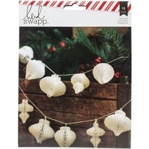 Oh What Fun Garland Honeycomb Shapes Ornaments