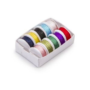 Timeless Minis Tray Of Thread Trims Assorted Colors 1.125 X .375 Inches