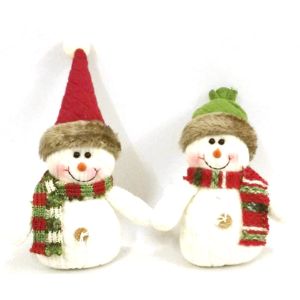 Ornament Snow Man With Hat Scarf 5 Inches