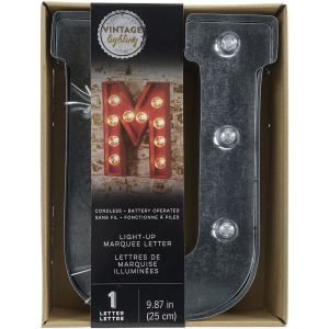 Lighted MARQUEE Letters Silver Light Up Letter U 9.875 Inches