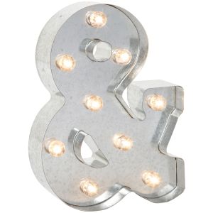 Darice Silver Metal MARQUEE Symbol 9.875 Inchand Ampersand