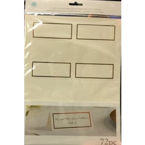 Ivory and Copper Printable Place Card